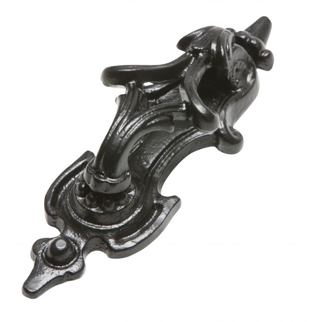 Traditional Black Iron Gothic "Rawnsley Pattern" Door Knocker Traditional Black Iron Gothic "Rawnsley Pattern" Door Knocker