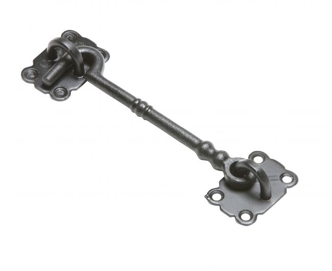Traditional Black Iron 6" Loose Ring Cabin Hook Traditional Black Iron 6" Loose Ring Cabin Hook