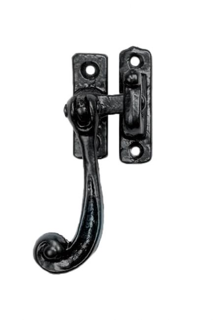 Traditional Black Iron Window Casement Stay With Hook Plate Traditional Black Iron Window Casement Stay With Hook Plate