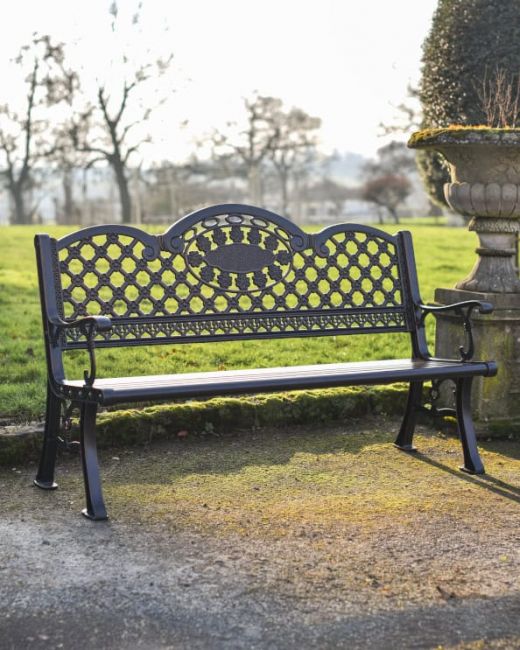 Traditional Copper "Fairford" Aluminium Garden Bench Main