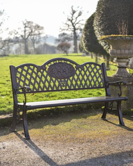 Traditional Copper "Snowshill" Aluminium Garden Bench Main