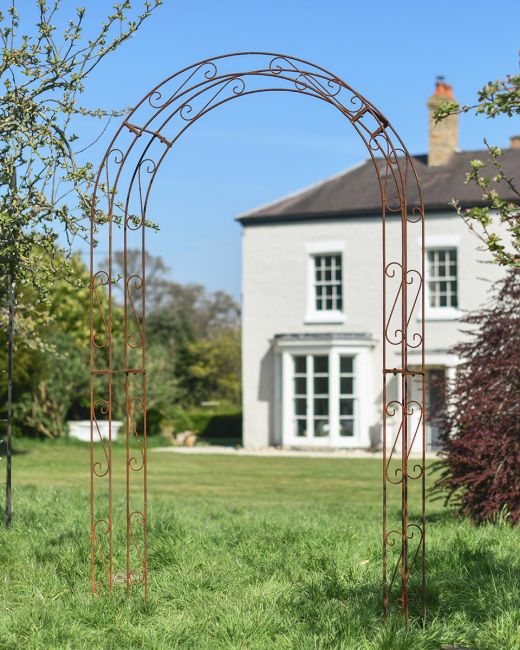 Traditional "Othona" Rustic Garden Rose Arch Main