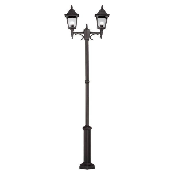 Traditional Tattershall Black Victorian Twin Lantern Lamp Post - 2.3m Traditional Tattershall Black Victorian Twin Lantern Lamp Post - 2.3m