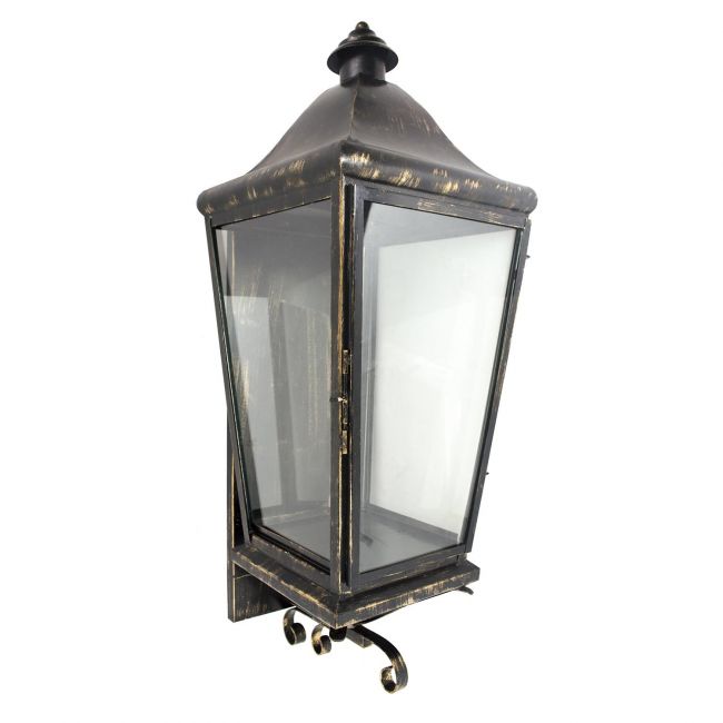 Traditional Wall Lantern Finished in an Antique Bronze Traditional Wall Lantern Finished in an Antique Bronze