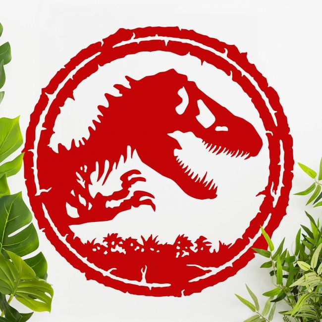 T-Rex Wall Art Finished in Red