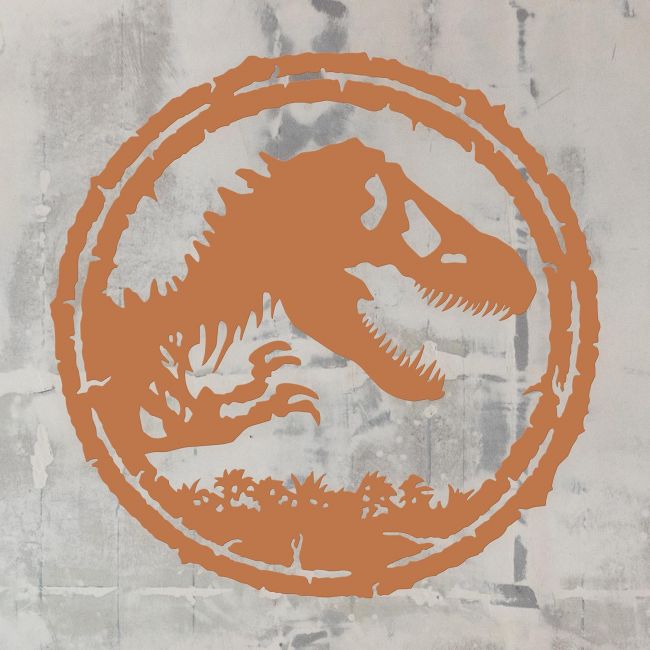 T-Rex Wall Art Finished in Autumn Leave Orange T-Rex Wall Art Finished in Autumn Leave Orange