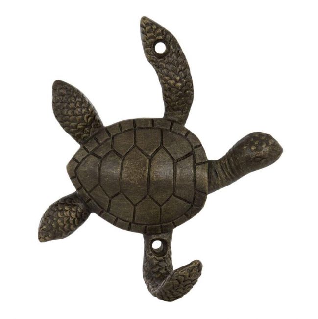 Turtle Coat Hook in an Antique Bronze Turtle Coat Hook in an Antique Bronze
