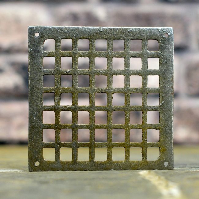 Square Cast Iron Air Cover in a Natural Iron Finish Square Cast Iron Air Cover in a Natural Iron Finish