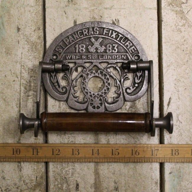 Iron St Pancras Toilet Roll Holder 
