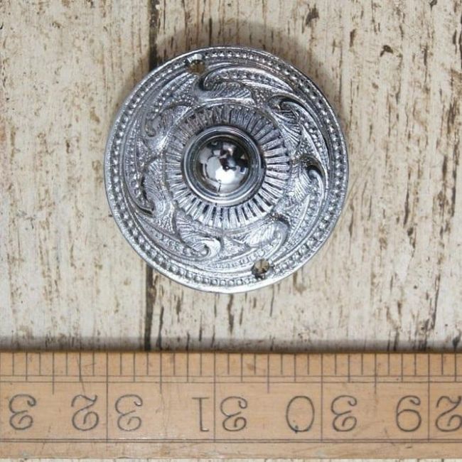 Bright Chrome "Rococo" Bell Push Bright Chrome "Rococo" Bell Push