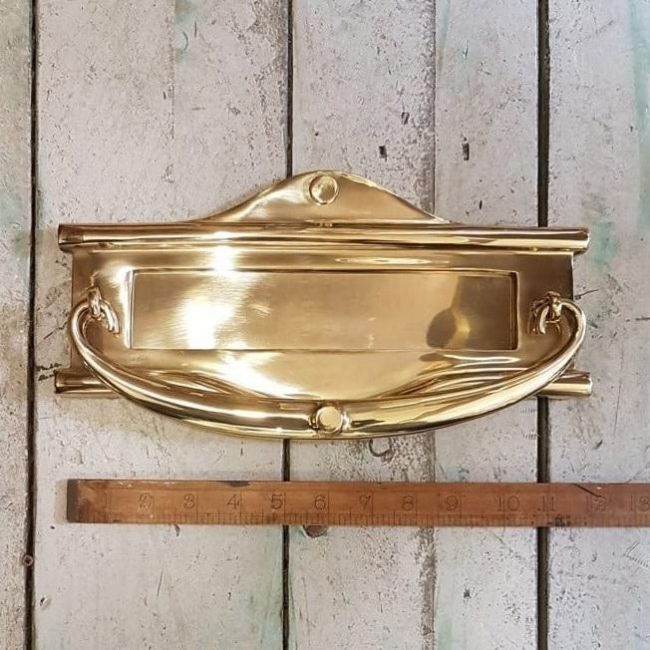 Polished Brass Letter Plate & Knocker 