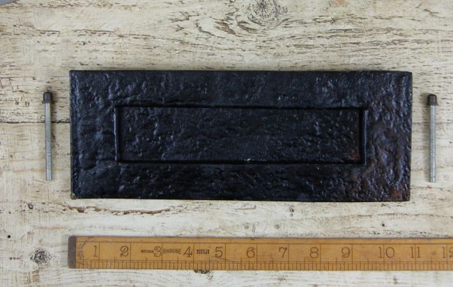 "Walton" Black Iron Letter Plate  "Walton" Black Iron Letter Plate