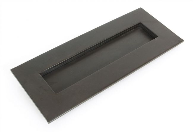 Small Cast Brass Traditional Letter Plate- Beeswax 