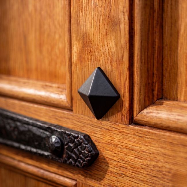 Black Pyramid Door Stud Large 