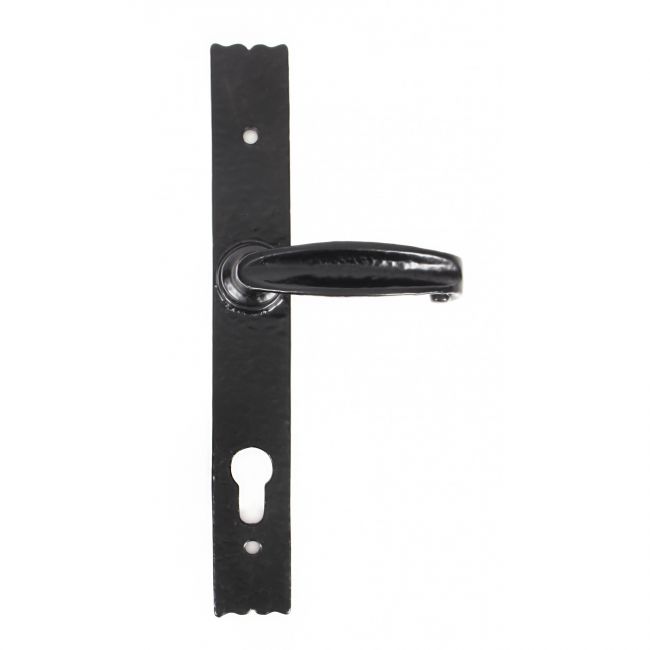 Farmhouse Lever Espagnolette Lock Set Antique Black