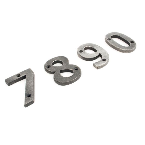Antique Pewter Numerals Antique Pewter Numerals