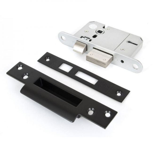 British Standard 5 Lever Sashlock - Black 2.5" Bolt Locked  British Standard 5 Lever Sashlock - Black 2.5" Bolt Locked