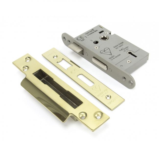 Brass Heavy Duty Sashlock - 2.5" Main View Brass Heavy Duty Sashlock - 2.5" Main View