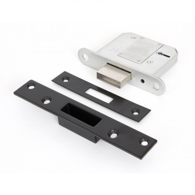 British Standard 5 Lever Deadlock - Keyed Alike - Black 3" British Standard 5 Lever Deadlock - Keyed Alike - Black 3"