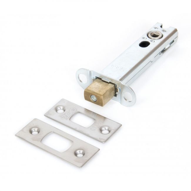 Satin Stainless Steel Heavy Duty Tubular Deadbolt - 4" Main View Satin Stainless Steel Heavy Duty Tubular Deadbolt - 4" Main View