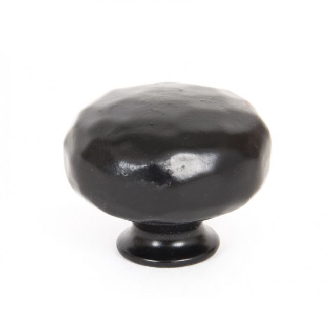 Black Hammered Steel Cabinet Knob - 33mm Black Hammered Steel Cabinet Knob - 33mm