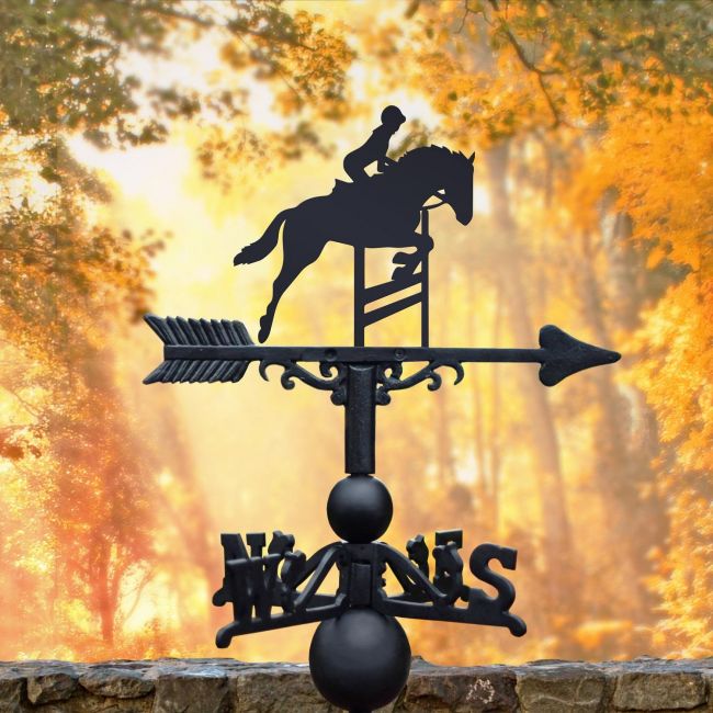 Handmade Show Jumping Weathervane Handmade Show Jumping Weathervane