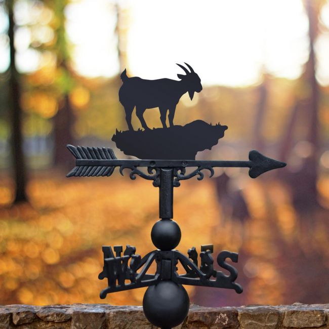 Traditional Black Mountain Goat Weathervane Traditional Black Mountain Goat Weathervane