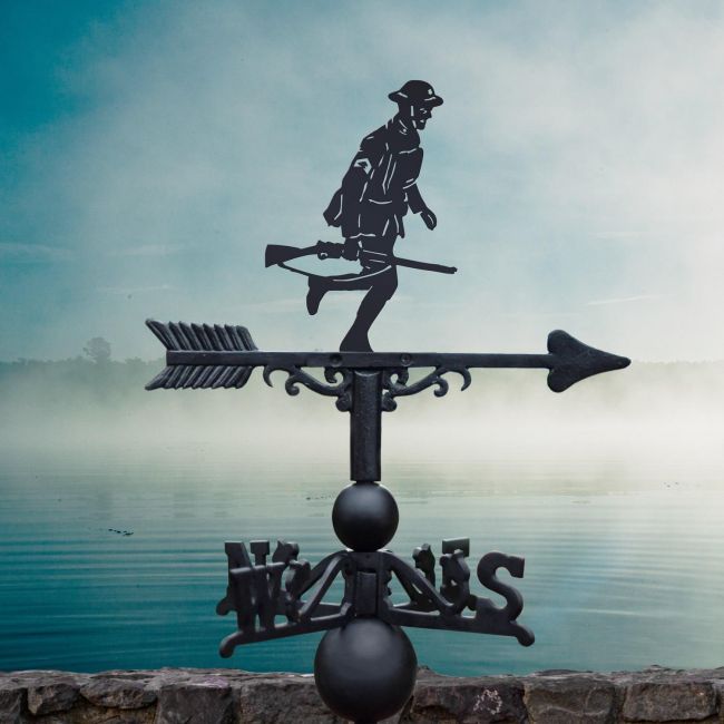 Weathervane Running Soldier