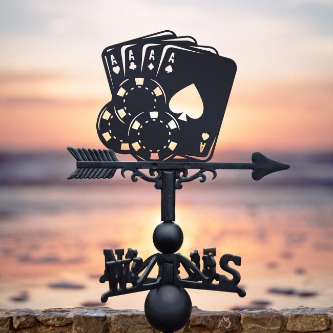 Poker Cards & Chips Weathervane Poker Cards & Chips Weathervane