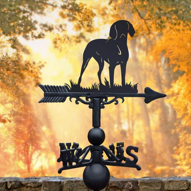 Black Hungarian Vizsla Weathervane Black Hungarian Vizsla Weathervane