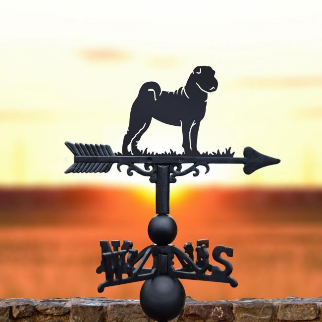 Weathervane with Shar-Pei Design Weathervane with Shar-Pei Design