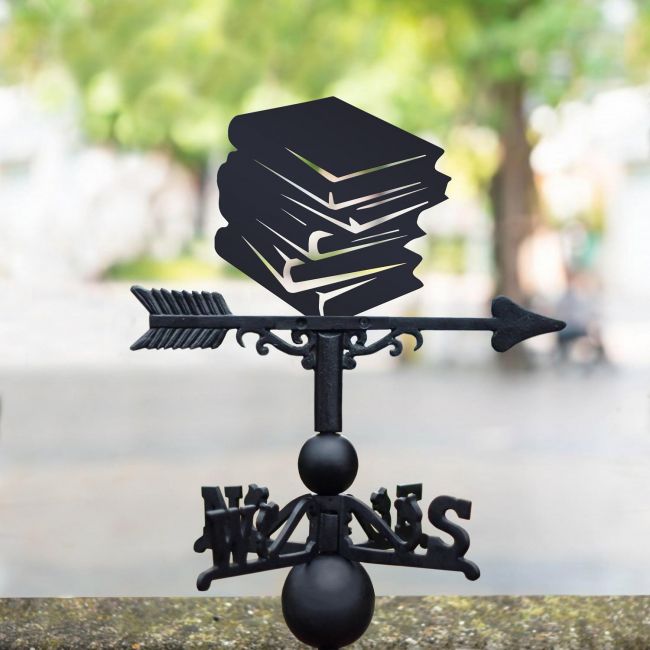 Weathervane with Book Design Weathervane with Book Design