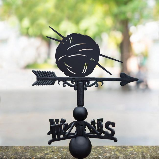 Knitting Weathervane Knitting Weathervane