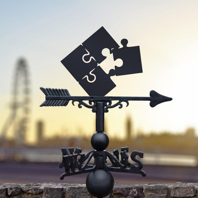 Weathervane with Jigsaw Piece Weathervane with Jigsaw Piece