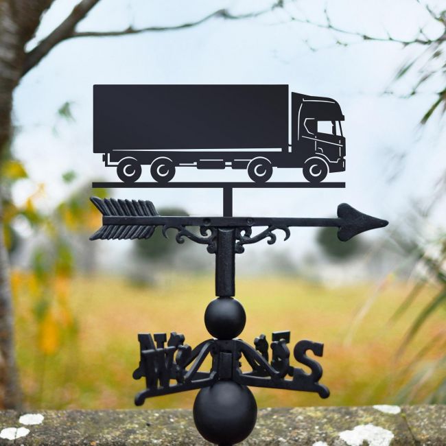 Truck Weathervane in Black  Truck Weathervane in Black