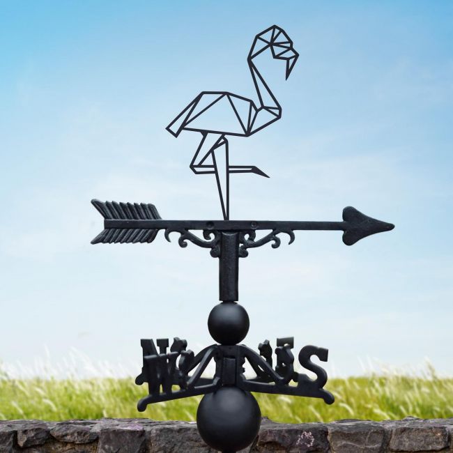 Geometric Flamingo Weathervane Geometric Flamingo Weathervane