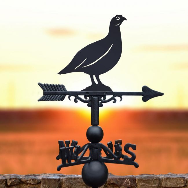 Red Grouse Weathervane in Black Red Grouse Weathervane in Black