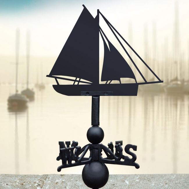 Black Cutter Ship Weathervane Black Cutter Ship Weathervane