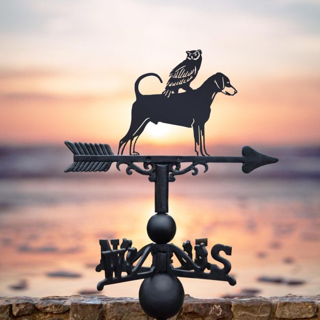 Dobermann & Owl Weathervane 