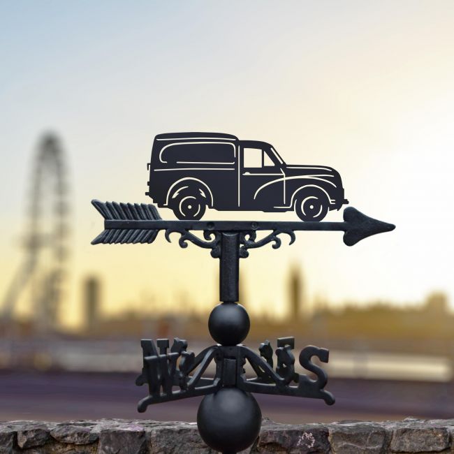 "Morris 1000" Van Weathervane in Situ in the City "Morris 1000" Van Weathervane in Situ in the City