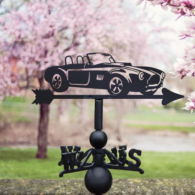 AC Cobra Steel and Cast Iron Weathervane