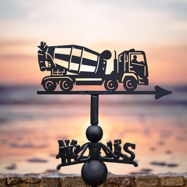 Cement Lorry Steel and Cast Iron Weathervane Cement Lorry Steel and Cast Iron Weathervane