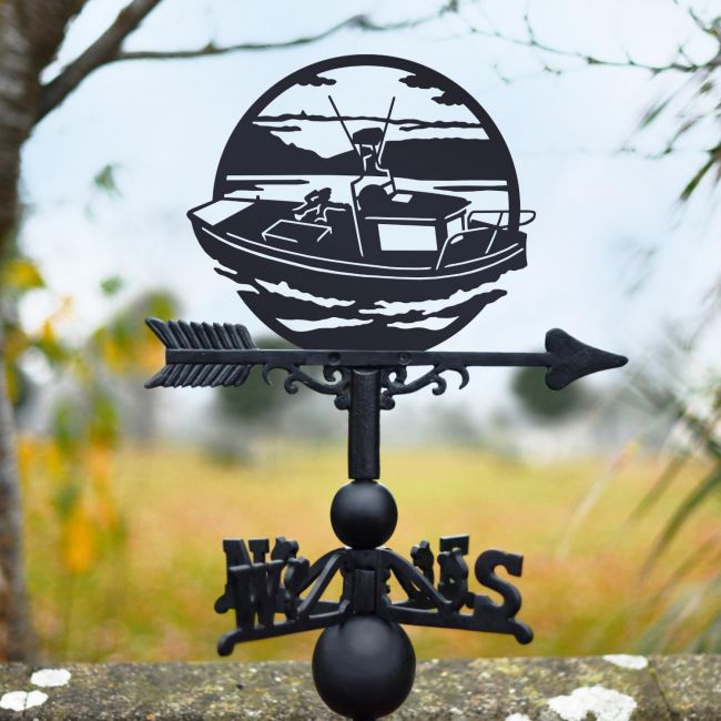 Traditional Sailing Boat Steel and Cast Iron Weathervane Traditional Sailing Boat Steel and Cast Iron Weathervane
