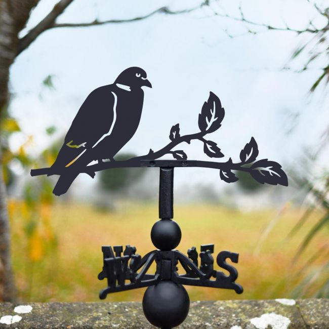 Wood Pigeon Steel and Cast Iron Weathervane Wood Pigeon Steel and Cast Iron Weathervane
