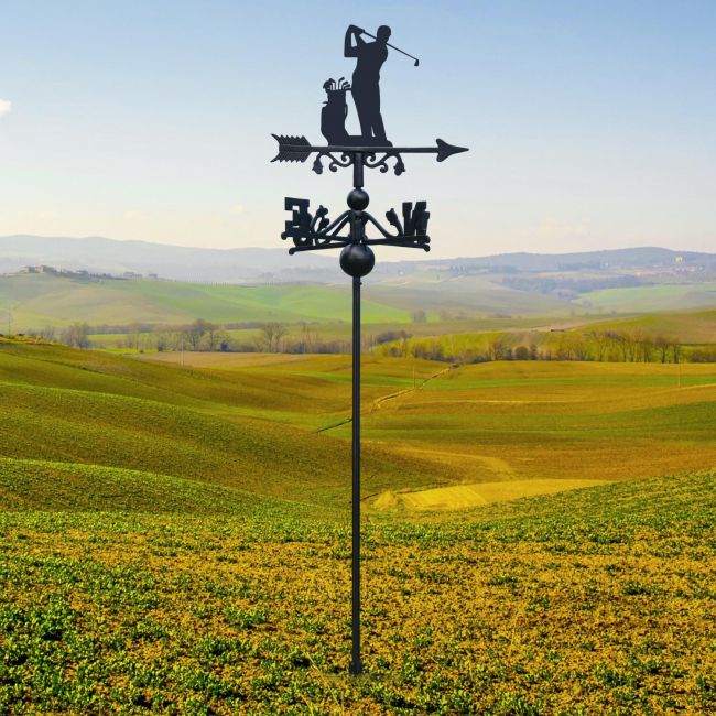 Golfer Free Standing Weathervane Golfer Free Standing Weathervane