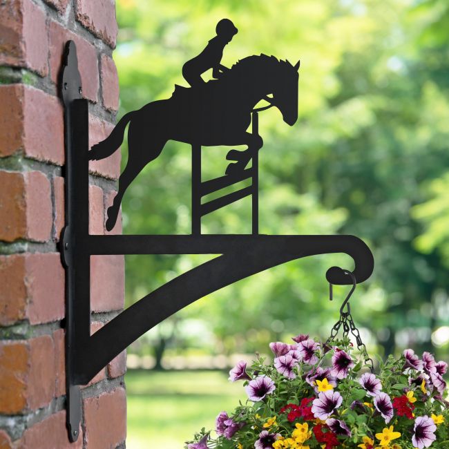 Showjumping Horse Hanging Basket Bracket Showjumping Horse Hanging Basket Bracket