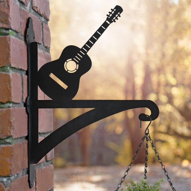 Close-up of the Guitar Design on the Bracket Close-up of the Guitar Design on the Bracket