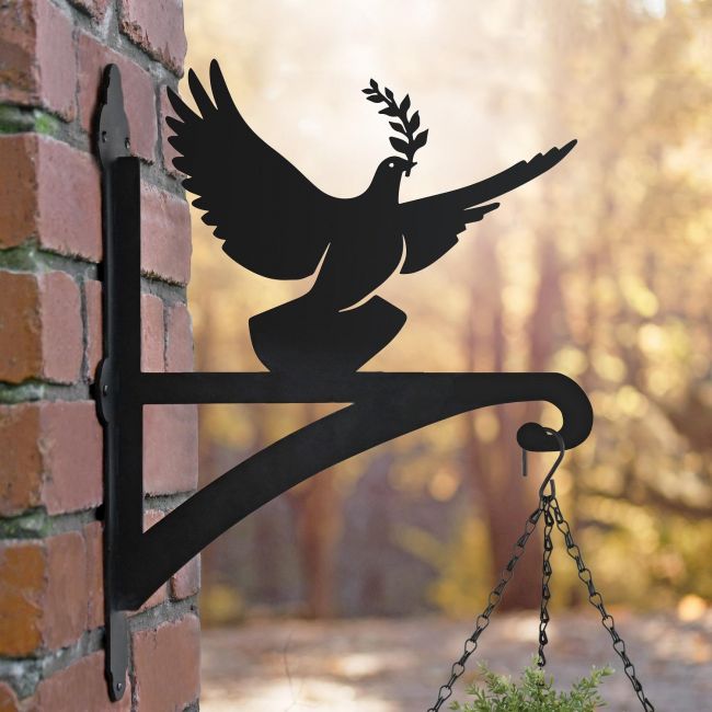 Dove of Peace Hanging Basket Bracket Dove of Peace Hanging Basket Bracket