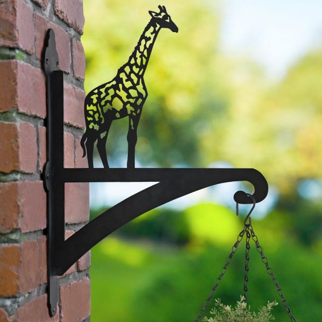 Giraffe Hanging Basket Bracket Outside Giraffe Hanging Basket Bracket Outside