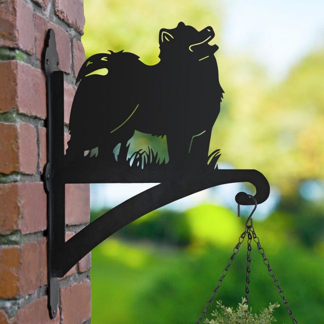 Samoyed Dog Hanging Basket Bracke Samoyed Dog Hanging Basket Bracke